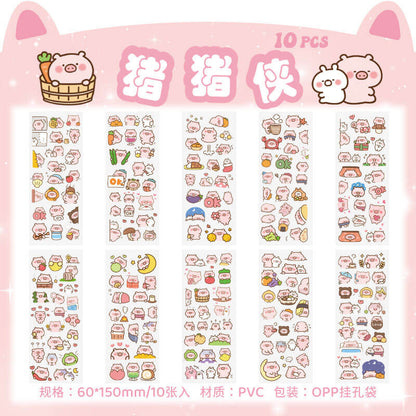 A132-Cartoon Waterproof PVE Stickers (Matching Game)