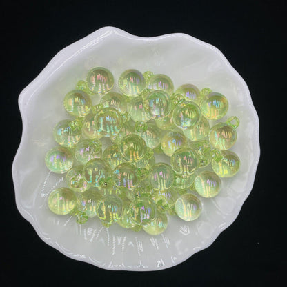 A168-(15*21mm)Acrylic UV-Coated Multicolor Glitter Hanger Beads (9 Square Game)