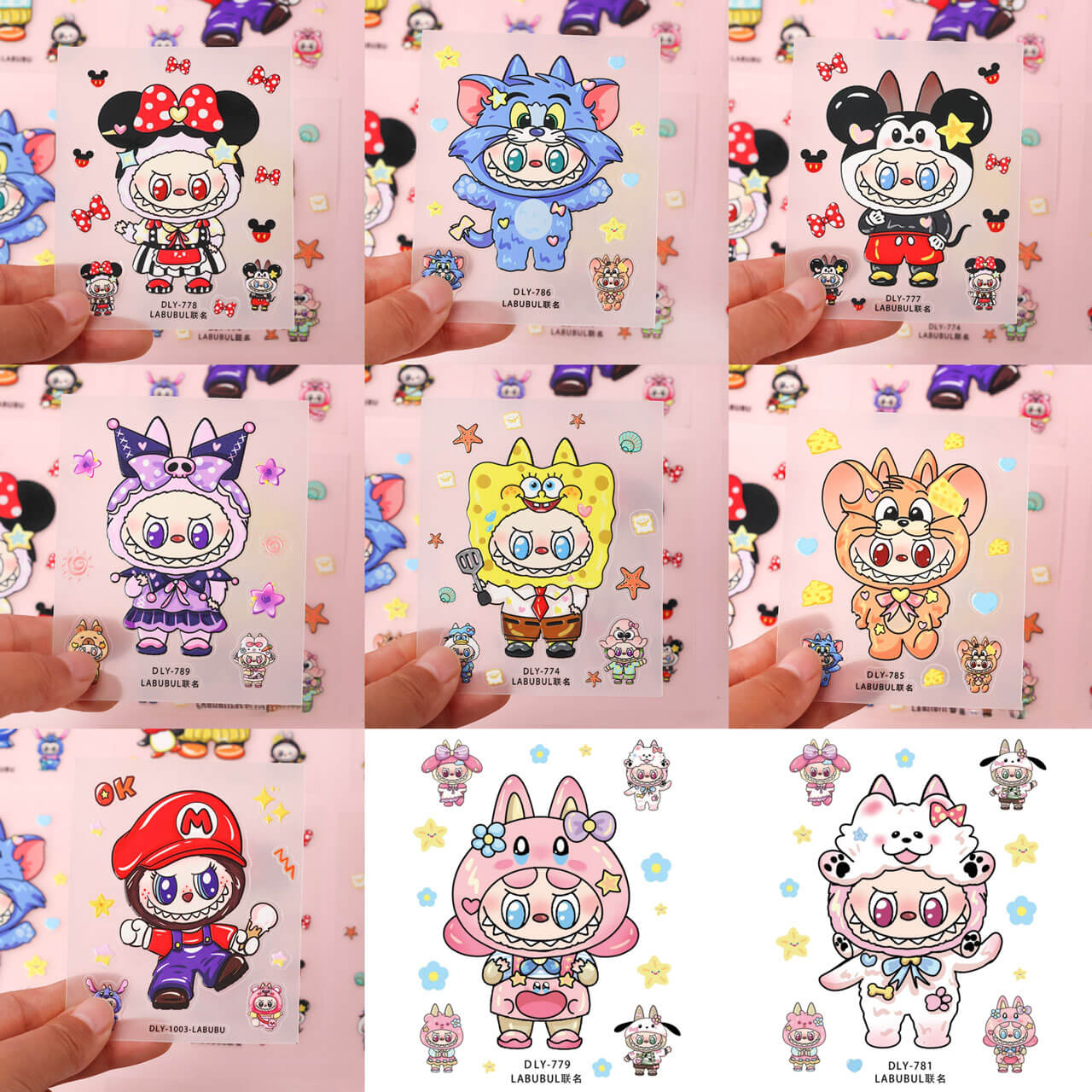 A191-BUBU Waterproof PVE Stickers (Matching Game)