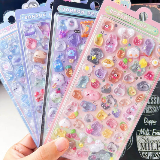 A226-Cartoon Bubble Sticker (Matching Game)