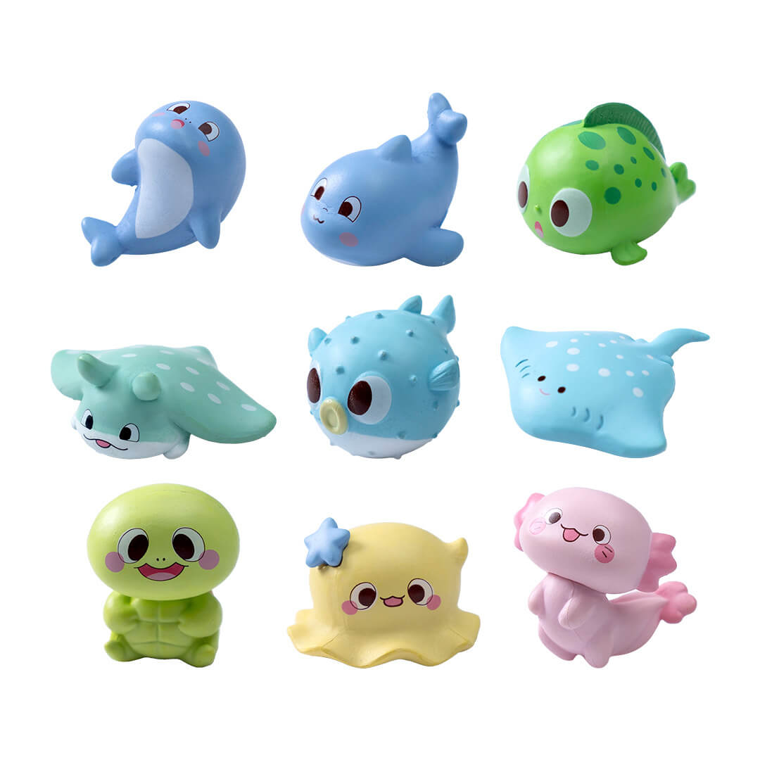 A268-Acrylic Sea Animals Figurine (9 Square Game)