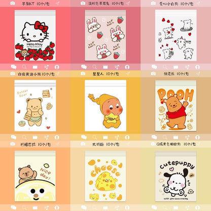 A276-Sticky Garbage bag (10pcs/bag 25x30MM) (Color Matching Game)