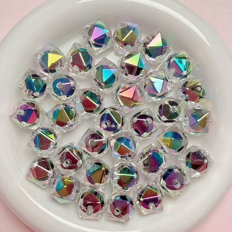 A283-16MM Acrylic Rhombic Double-layered Beads (9 Square Game)